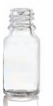 30 ml druppelfles, helder, type 3 geblazen glas