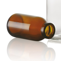 500 ml infuusflacon, amber, type 1 geblazen glas