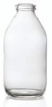 70 ml infuusflacon, helder, type 1 geblazen glas